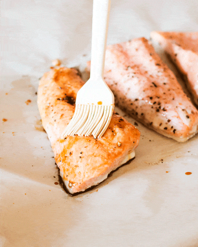 6 Ingredient Teriyaki Salmon Rice Bowl With Avocado And Pickled Radish