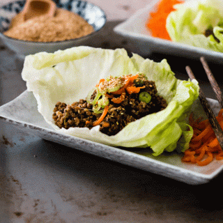 Pork and Vegetable Lettuce Wraps