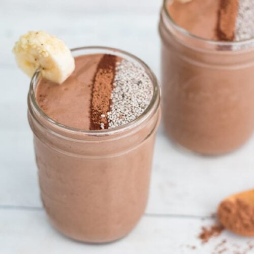 Chocolate Peanut Butter Banana Smoothie