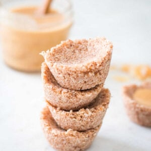 Up close shot of a stack of chocolate coconut roughs