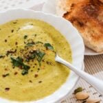 Cream of Broccoli and Pistachio Soup