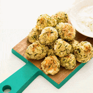 Baked Zucchini, Feta and Quinoa Bites