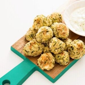 back to school snacks: Baked Zucchini, Feta and Quinoa Bites