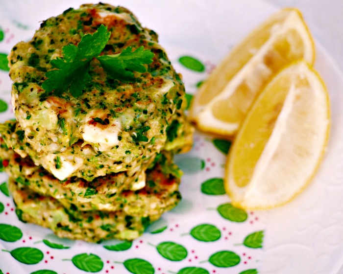 Broccoli and Feta Fritters