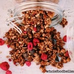 Raspberry Dark Choc Chunk Granola @wholefoodbellies.com