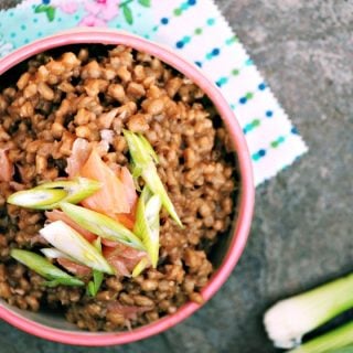 Creamy Barley Porridge with Smoked Salmon