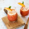 Iced Cold Brew Tea with Nectarine and Mint - Whole Food Bellies