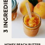 3 ingredient peach butter