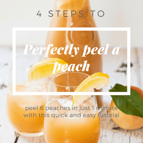 How to Peel a Peach