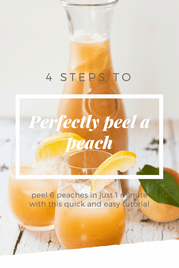 How to Peel a Peach instructional guide