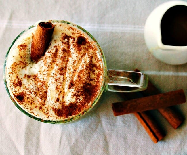 Homemade Chai Green Tea Spiced Latte