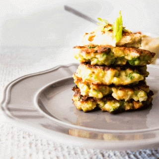 Spiced Cauliflower Fritters. Loaded with parmesan cheese, these quick and easy to prepare little fritters are a great snack to have on hand, and a great way to get some extra veg into yourself and the little ones.