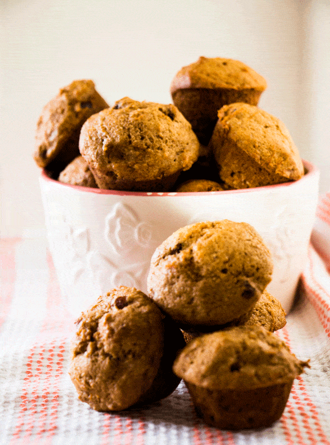 Apple Carrot and Ginger Mini Muffins