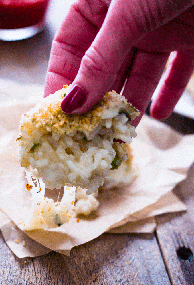 Leftover Risotto Cheesy Rice Balls (Arancini)