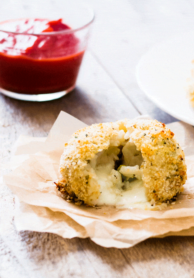 Leftover Risotto Cheesy Rice Balls (Arancini)