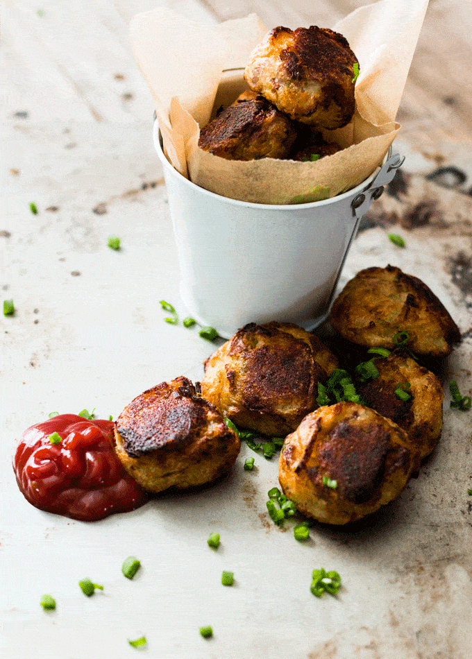 christmas potatoes: Colcannon Irish Potato Tots