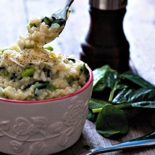 Edamame and Spinach Risotto