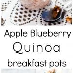 Apple Blueberry Quinoa Breakfast Pot with Maple Yoghurt Dressing