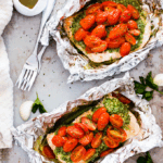 Salsa Verde Baked Salmon in Foil