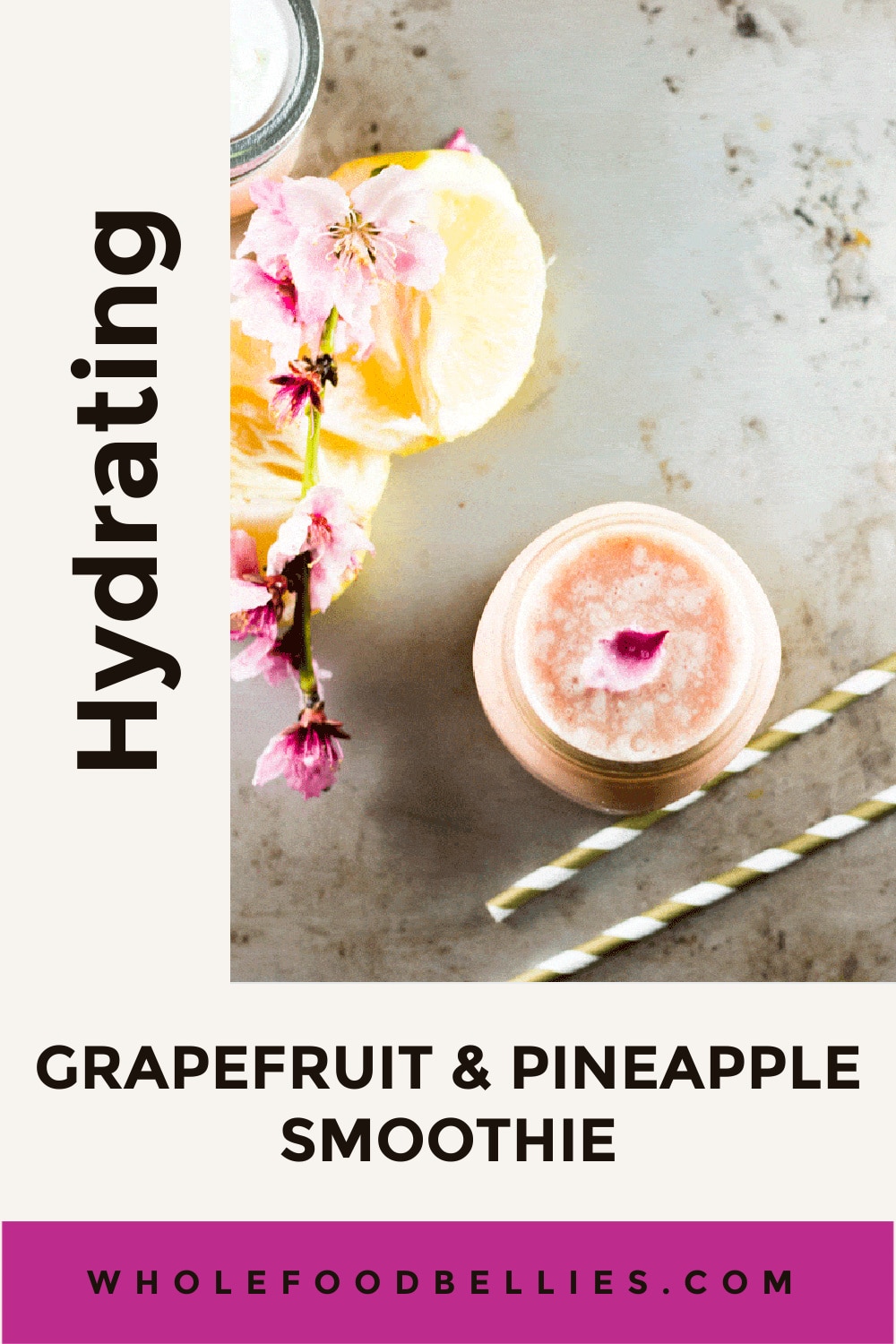 Hydrating Pineapple and Grapefruit Smoothie