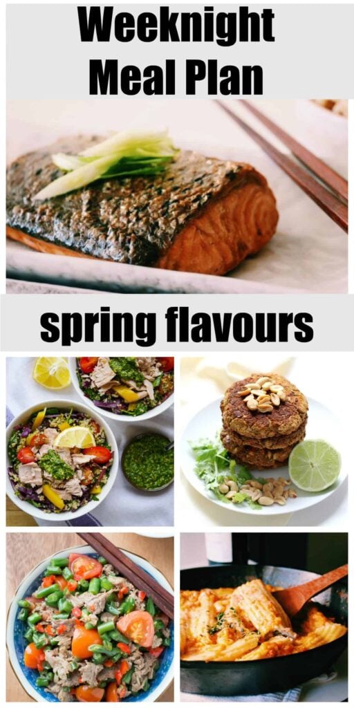 Spring Meal Planning for weeknights 