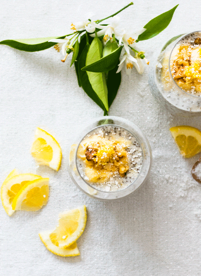 Zesty Lemon and Vanilla Chia Pudding