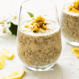 Zesty Lemon and Vanilla Chia Pudding