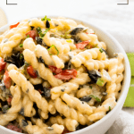 Lightened Up Creamy Pasta Salad