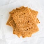 overhead shot of homemade graham crackers