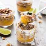 Loquat Cobbler in Mini Mason Jars