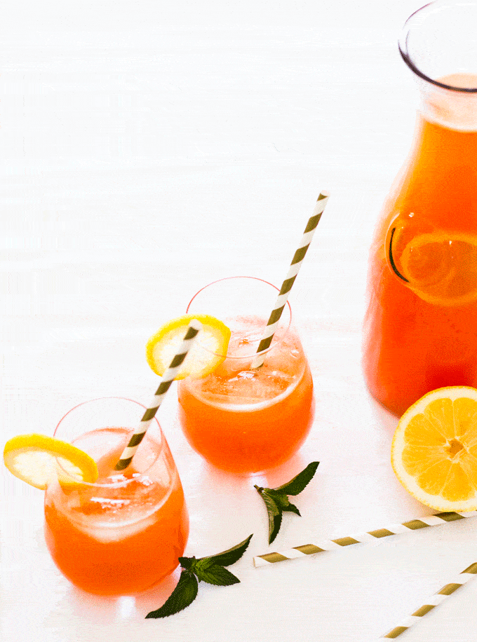Watermelon Lemonade with Honey 