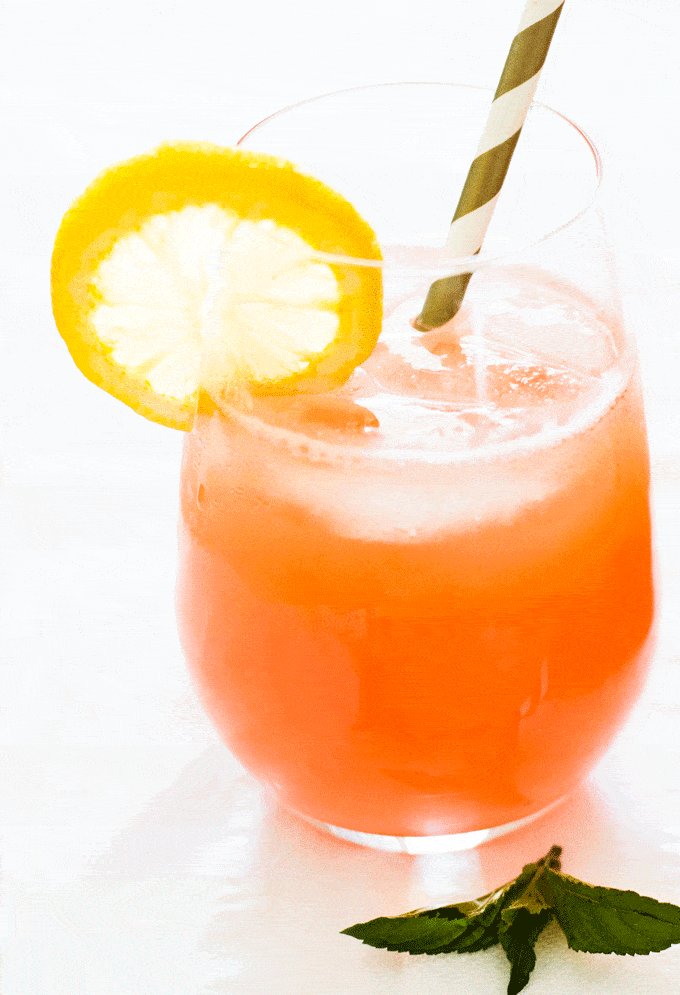 Watermelon Lemonade with Honey