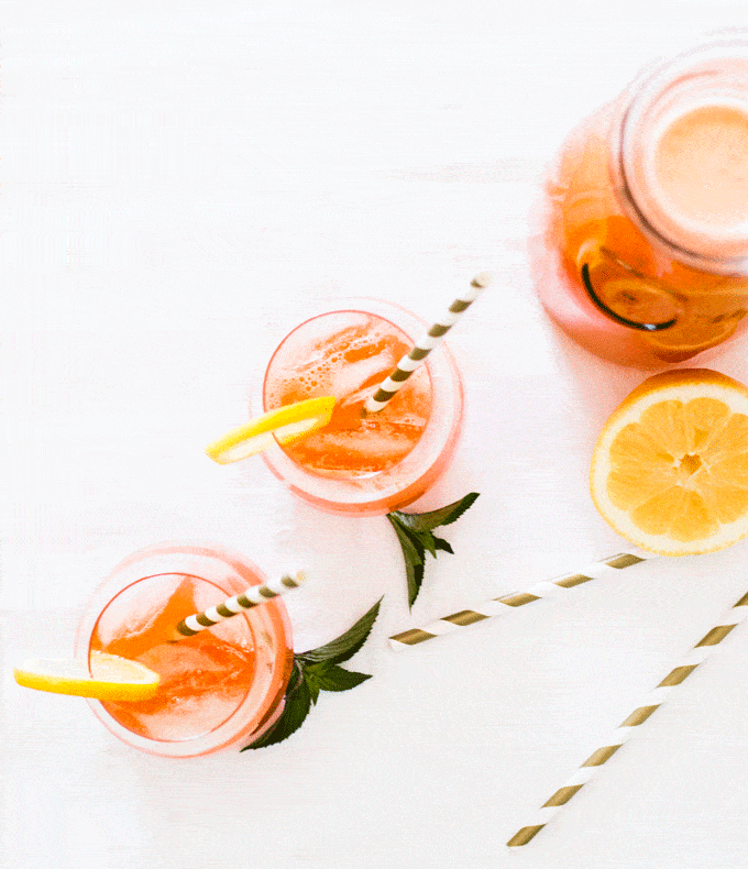 Watermelon Lemonade with Honey