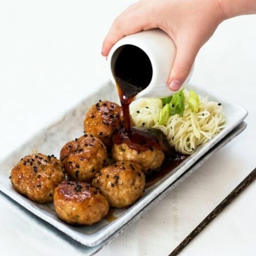 Honey Ginger and Garlic Pork Meatballs