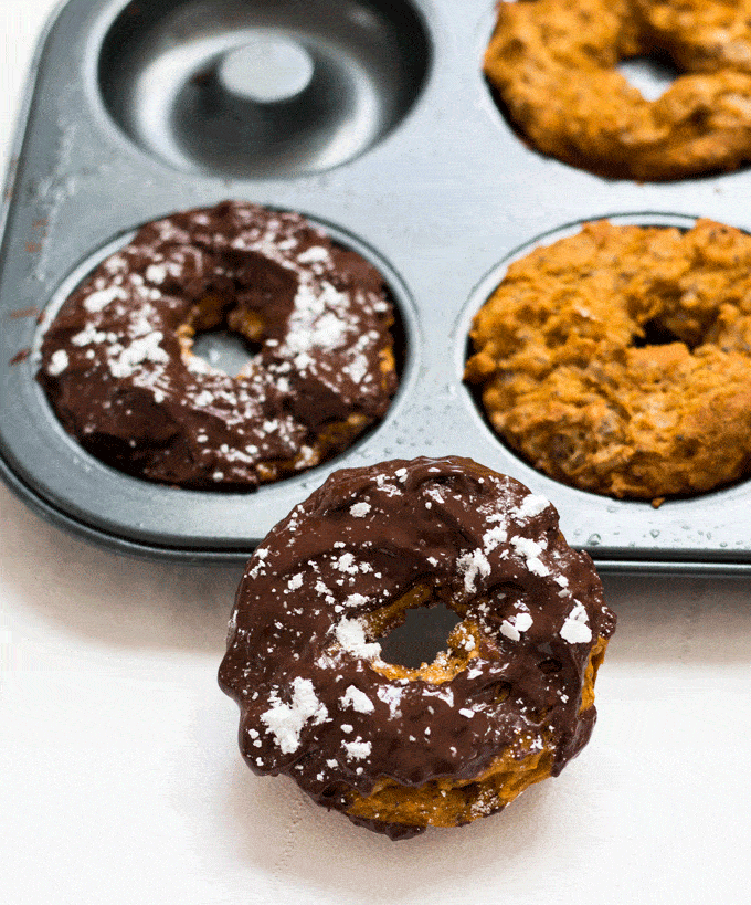 Baked Chia Pumpkin Pie Donut