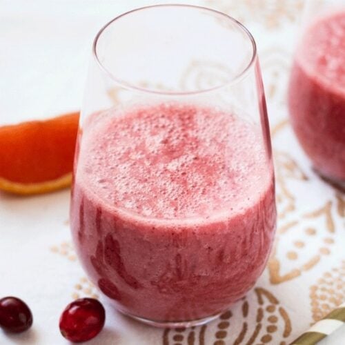 Rejuvenating Orange and Fresh Cranberry Smoothie