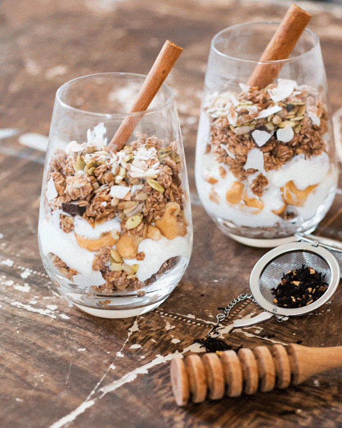 Chocolate Chai Yogurt Breakfast Parfait