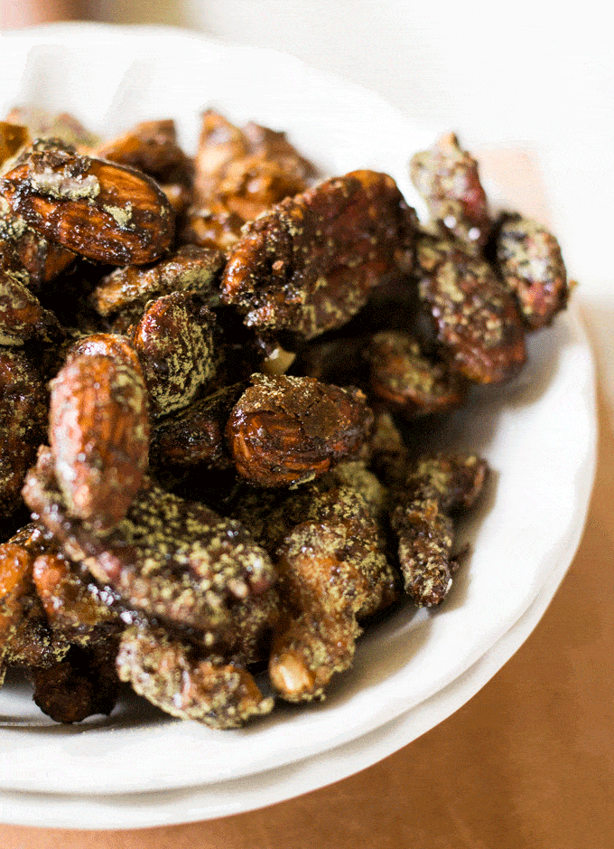 Green Tea Seasoned Candied Nuts