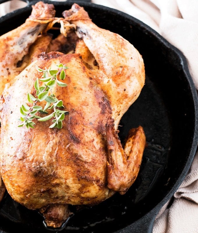 Homemade Rotisserie Style Chicken in the Oven