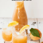 Fresh Peach and Honey Lemonade