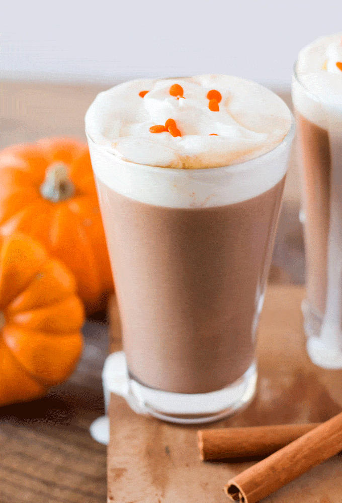Thick and Creamy Pumpkin Hot Chocolate