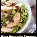 Miso Brussels Sprout and Apple Salad