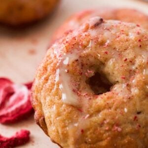 Baked Strawberry Yogurt Donut