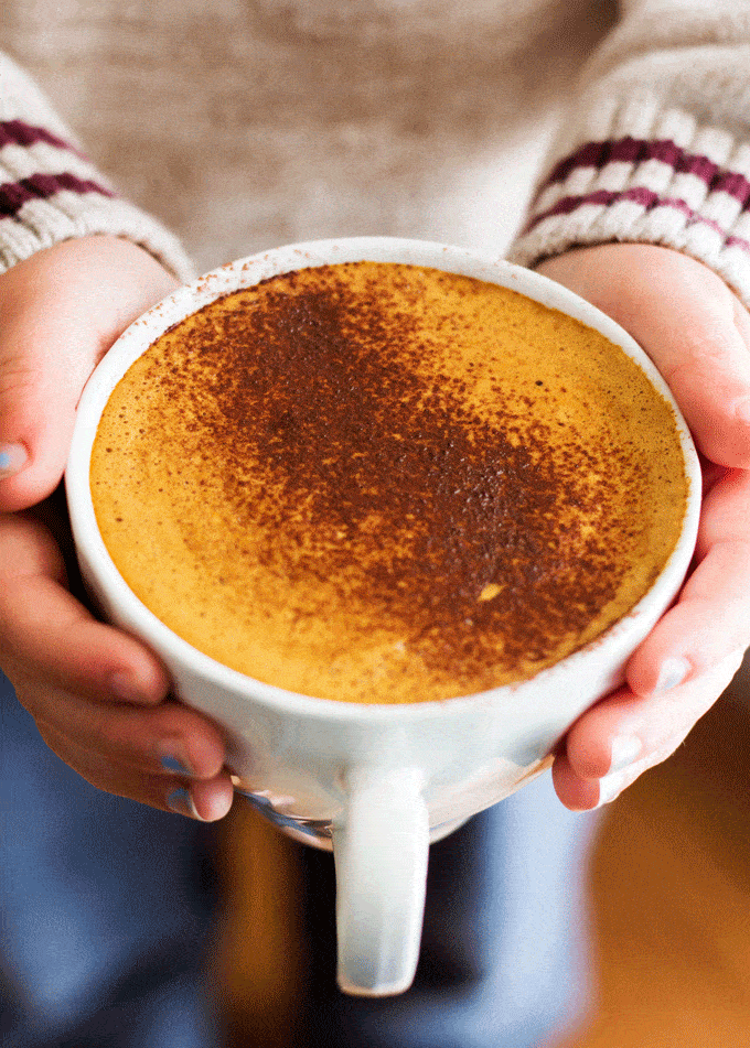 Turmeric Infused Healthy Hot Chocolate