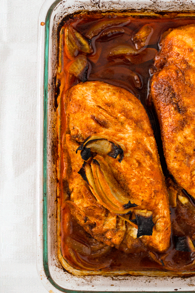 Oven Roasted Middle Eastern Chicken Breasts