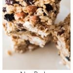 Healthy no bake granola bar