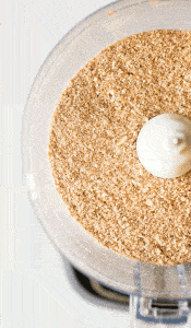 blended dry ingredients for Coconut Chia Breakfast Oat Squares