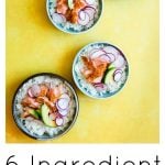 teriyaki salmon rice bowl pin