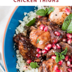 One skillet balsamic glazed chicken thighs