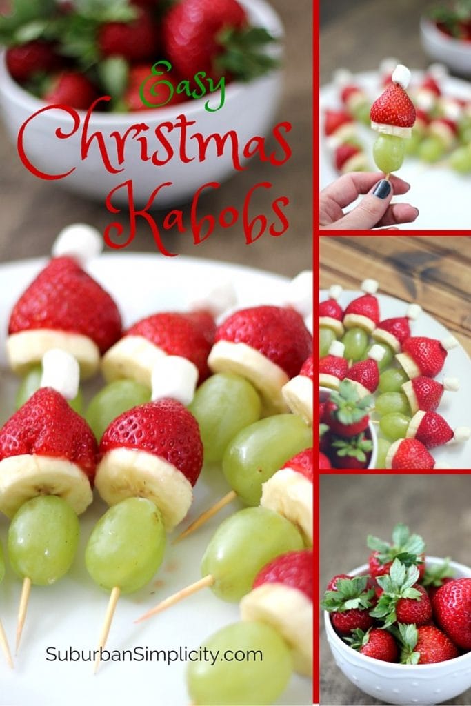 fruit christmas kabob